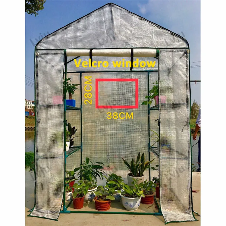 

Lvju Winter Keep Warm Greenhouse 143x73x195cm Portable White PE Greenhouse, Clear /custom