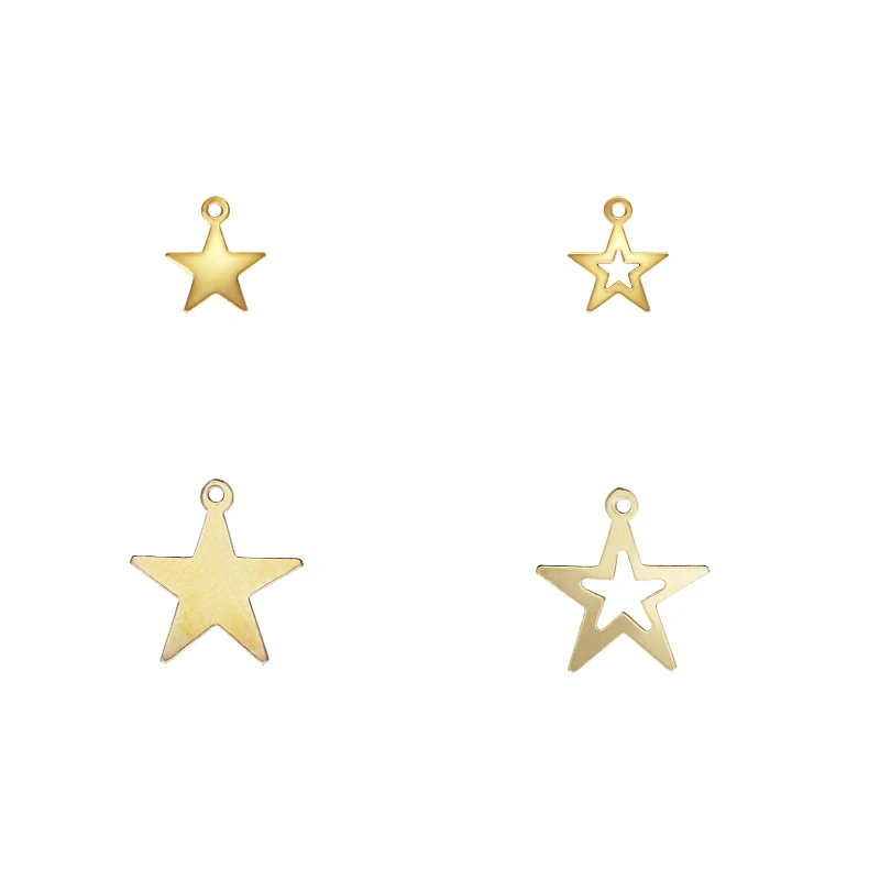 

Fashion 14k Gold Filled Necklace Bracelet Star Charm Pendant for Women DIY Jewelry Making