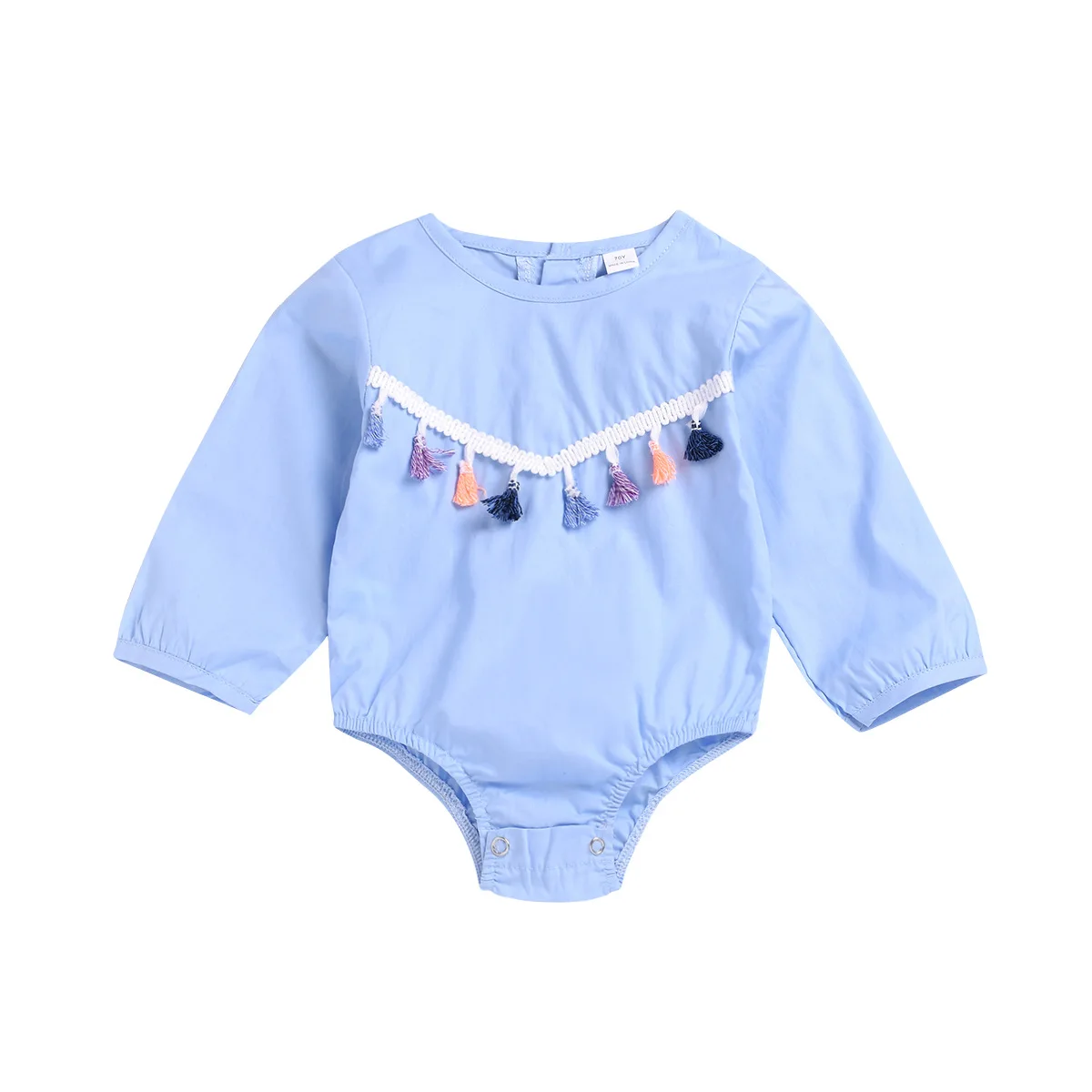 

Hot sell baby clothing new design clothing for girls casual and cute bodysuit, Blue/white