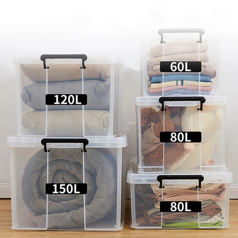 

Plastic kids toy storage box transparent