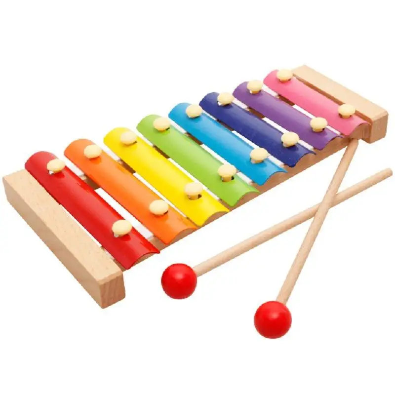 Cheap Children Wooden Montessori Musical Instruments Classic Hand Knock Xylophone Educational Music Toys for Kids