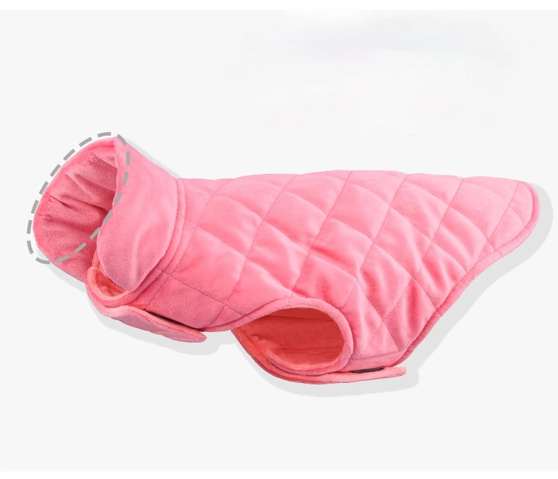 

Pet clothes warm Holland velvet dog clothes fleece-lined thickened dog vest clothes