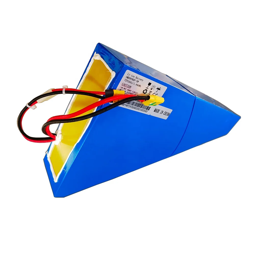 

USA Free Shipping 72v Battery Triangle 72V 20Ah Electric Bicycle Battery Ebike Battery for 2000w 3000w bike