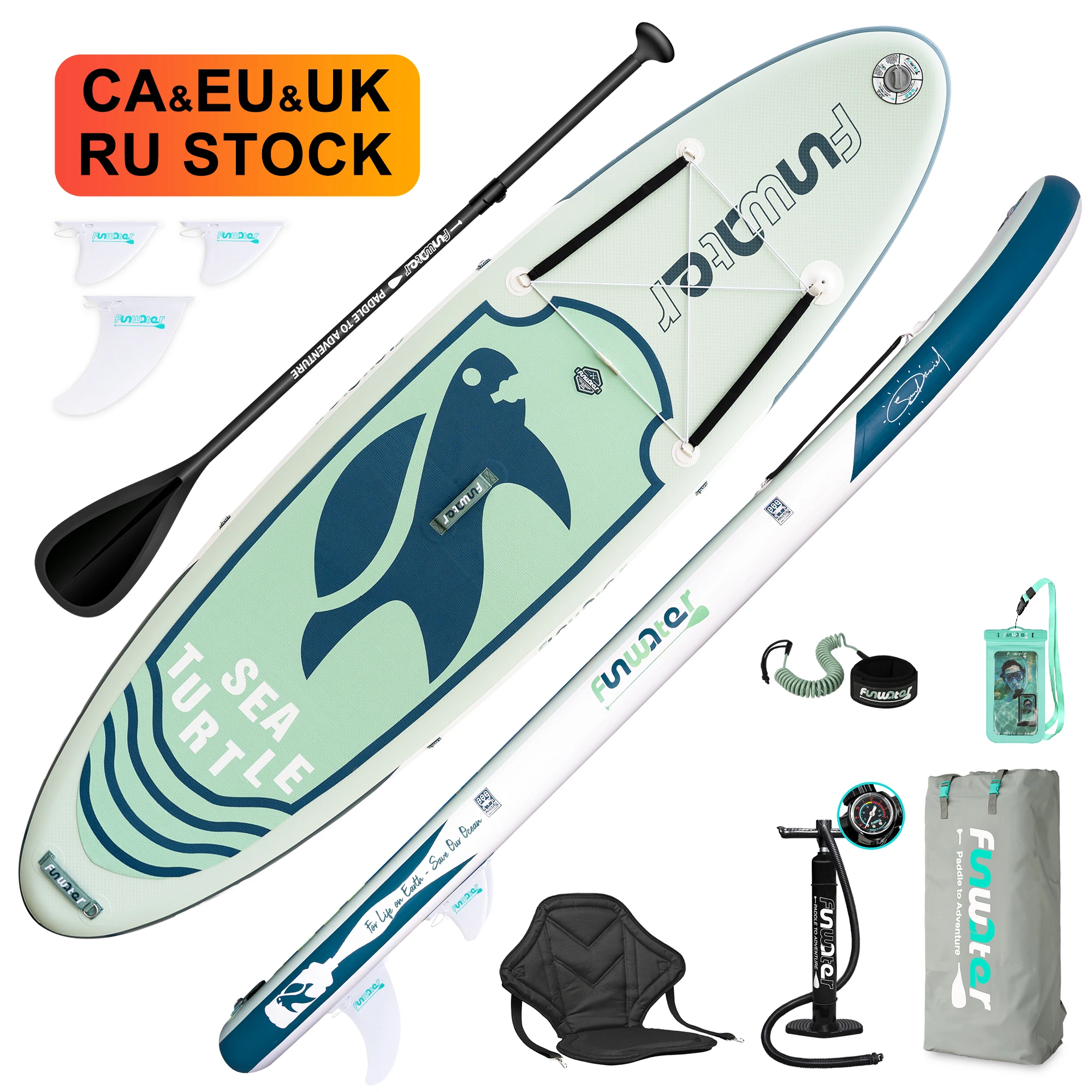 

FUNWATER Dropshipping OEM inflatable paddle board sup paddles supboard koi inflatable sup paddleboard gonflable