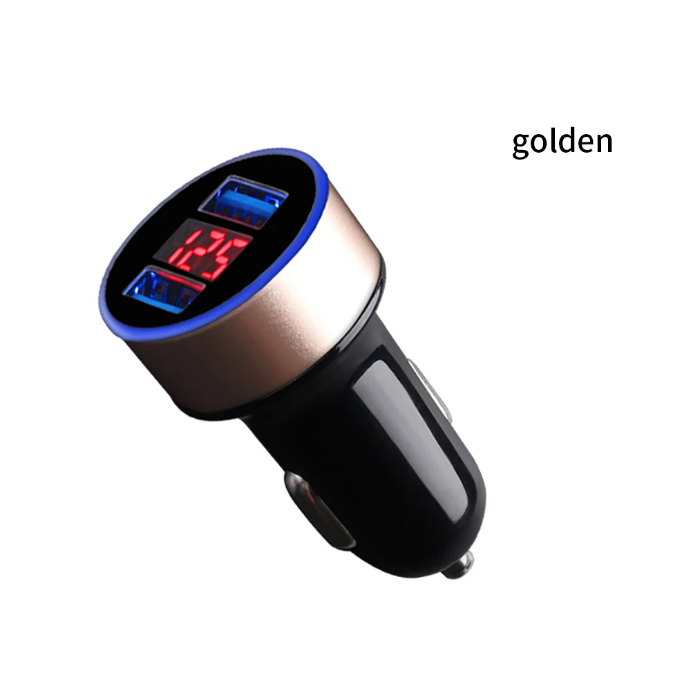 

Aluminum ring 5V3.1A display car charger