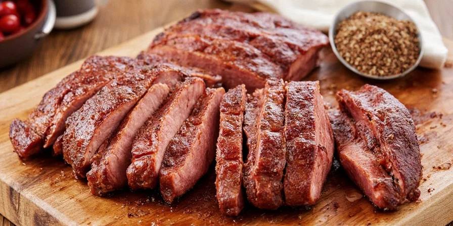 Rubbing seasoning onto meat
