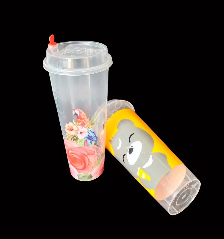 650ml Disposable Container Iml Plastic Boba Tea Cup For Milk Tea Buy