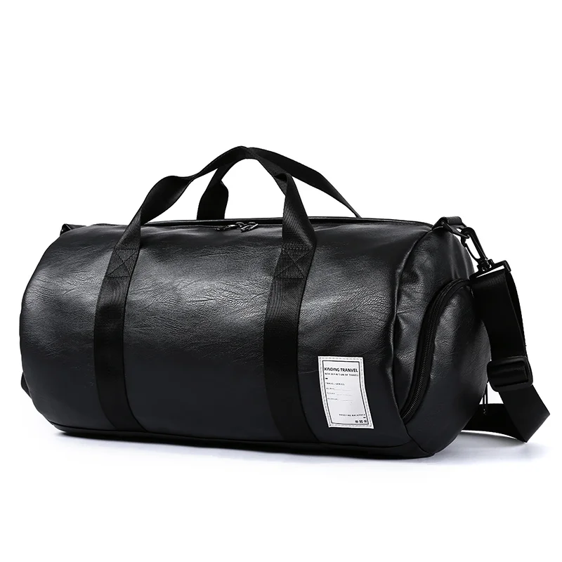 

Large Size Travel Bag Duffel Bag with Shoe Compartment Sport Gym Travel Waterproof Black Customized