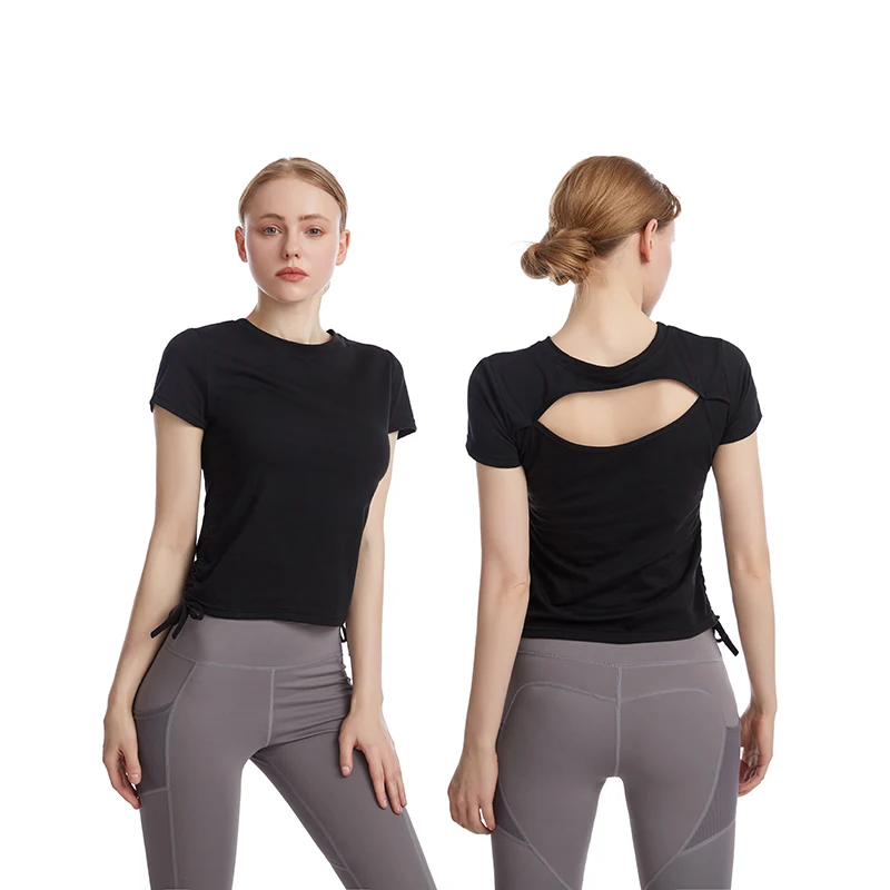 

Womens Tops Solid Color Black Workout Yoga Tops for Women Open Back Sexy Halter Top, Black, white/workout tops for women