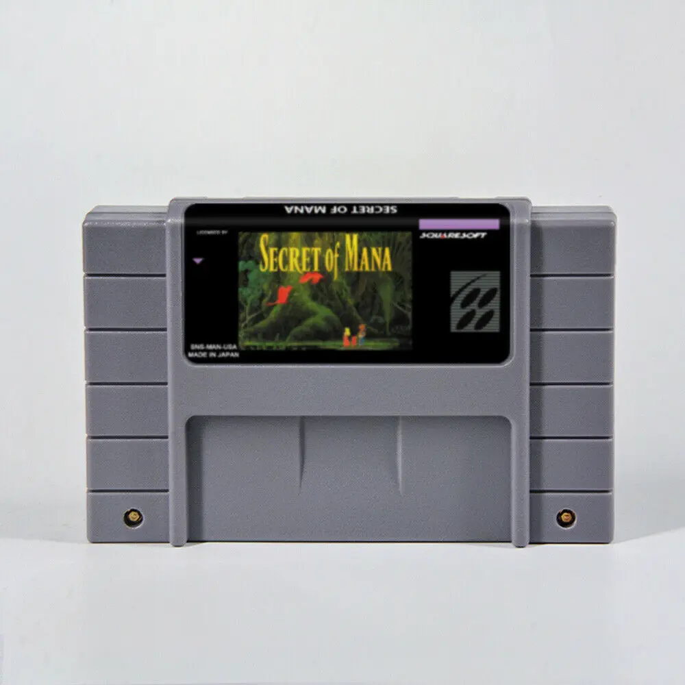 

Free Shipping retro 1993 Secret of Mana for SNES card Super Game Cartridge NTSC PAL, Colorful