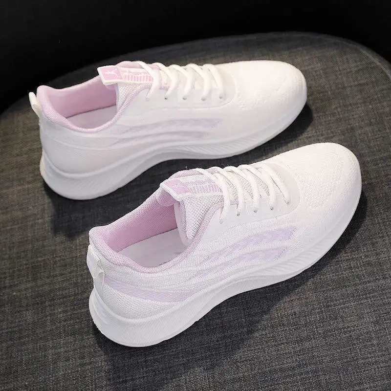 

Breathable jacquard upper mesh women's lady summer casual walking style shoes jogging sneakers for woman girl