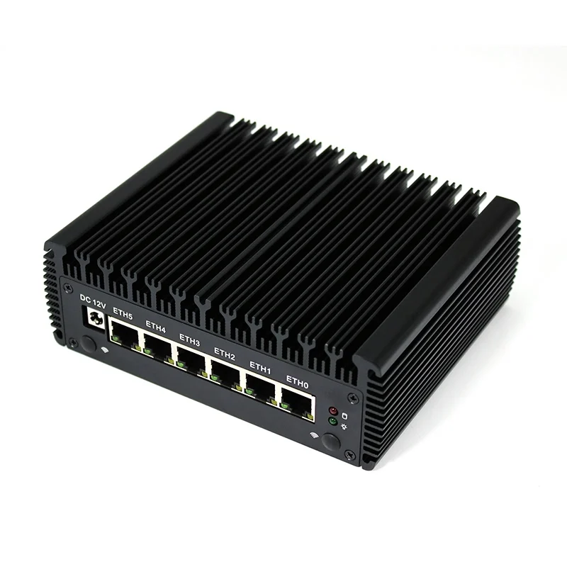 Firewall Fanless Mini PC 6 Nic