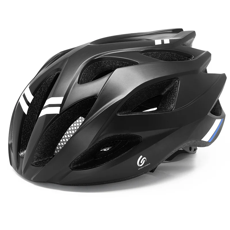 

50% discount PC+EPS Helmet Adjustable Mens Womens Adult Sport Bicycle Helmet, Black/ white