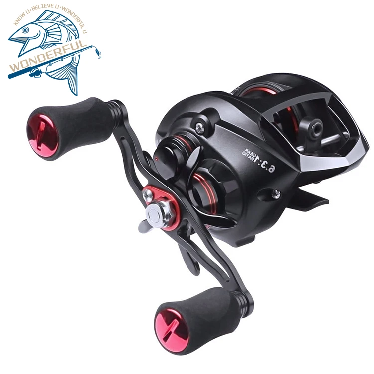 

In Stock 6.3:1 Full Metal CNC Body Left Right Hand Max Drag 8Kg Fishing Reel Baitcasting With Magnetic Brake, 1colors
