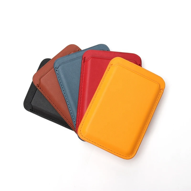 

Mobile Phone Accessories Wireless Charger Leather Phone Wallet Pouch Case For Iphone 12, 6 colors