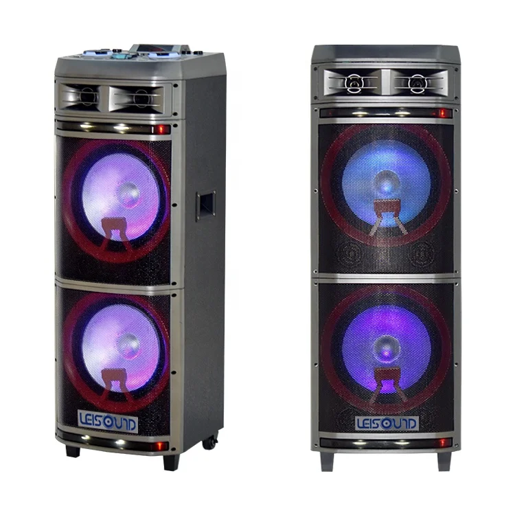 

Wooden Black Stage 4 Dj Pair Speaker with Mic