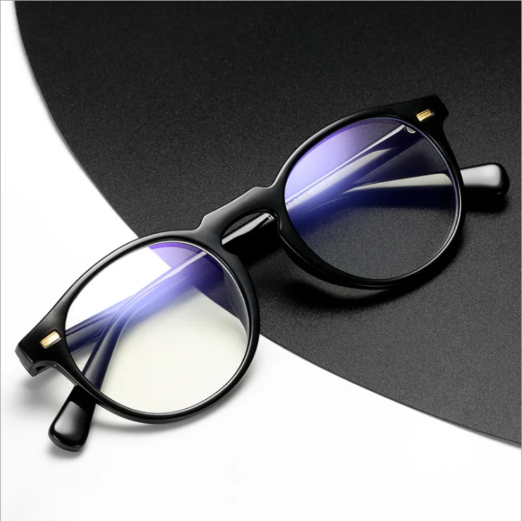 

tr90 designer round vintage computer gaming blue cut glasses clear anti blue light blocking glasses 2020 for women and men
