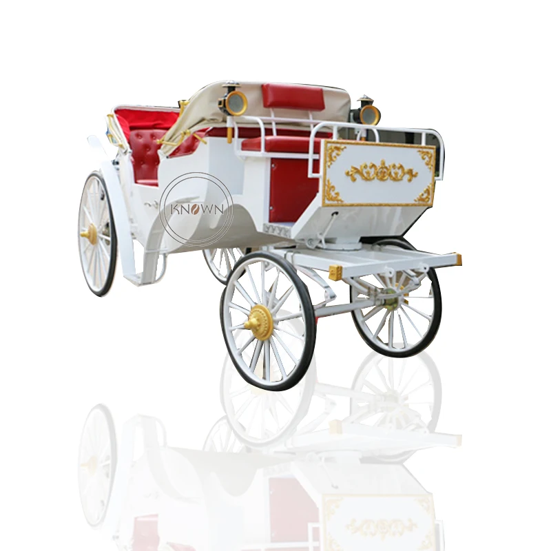 

Classic Luxury Electric Royal Horse Cart Victoria Wagon Carriage with Soft Seat Support Customize, Customer request