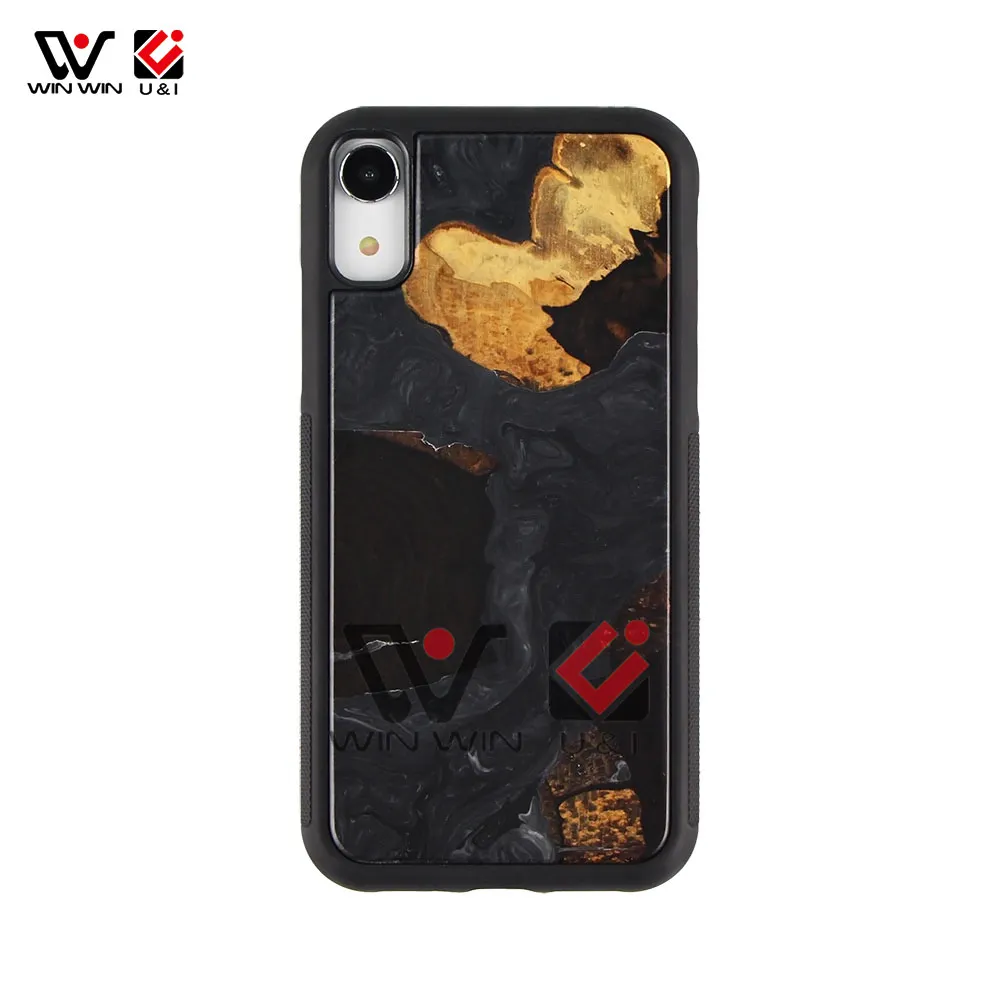 

Hot Selling 2021 New Designs Real Resin Wooden Phone Cases For iPhone X XR XS Max, Customized