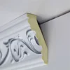 luxury room decor 3" wide PU crown moldings flower lily pattern ceiling cornice