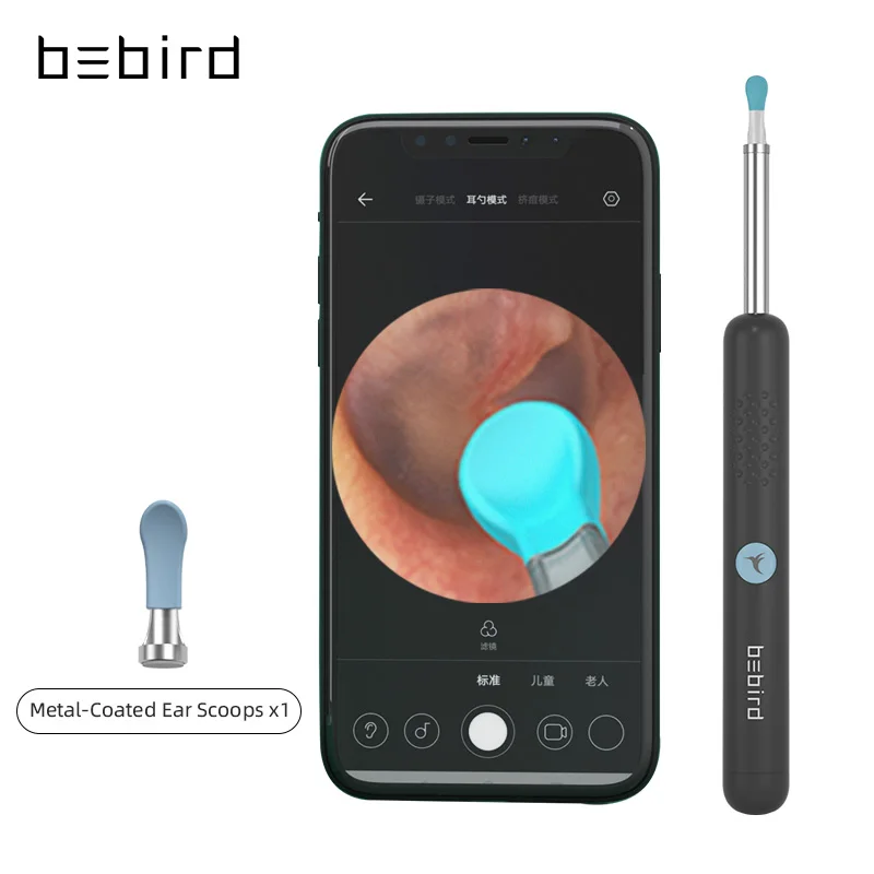 

Bebird hot sale digital camera Ear Wax Remover cleaner mini wifi otoscope wireless scope ear pick tool, Black, white
