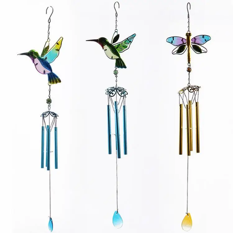 

Humming Bird Wind Chimes Garden Decoration for Farmhouse Decor