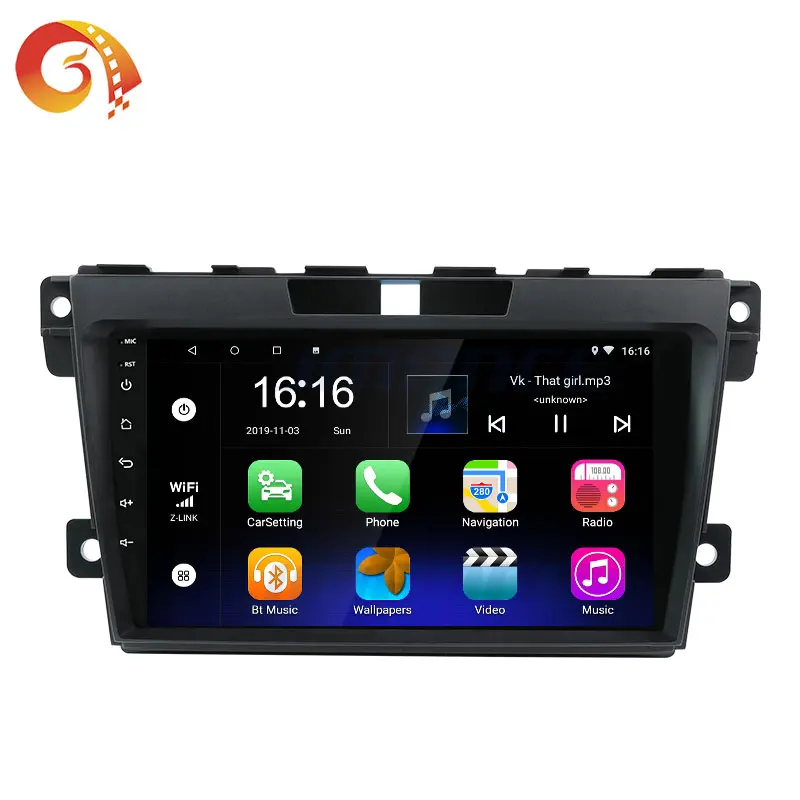 Android 2 Din Gps Navigation Car Dvd Video Player Stereo Audio Multimedia Auto Radio For Mazda Cx7 2007-2014