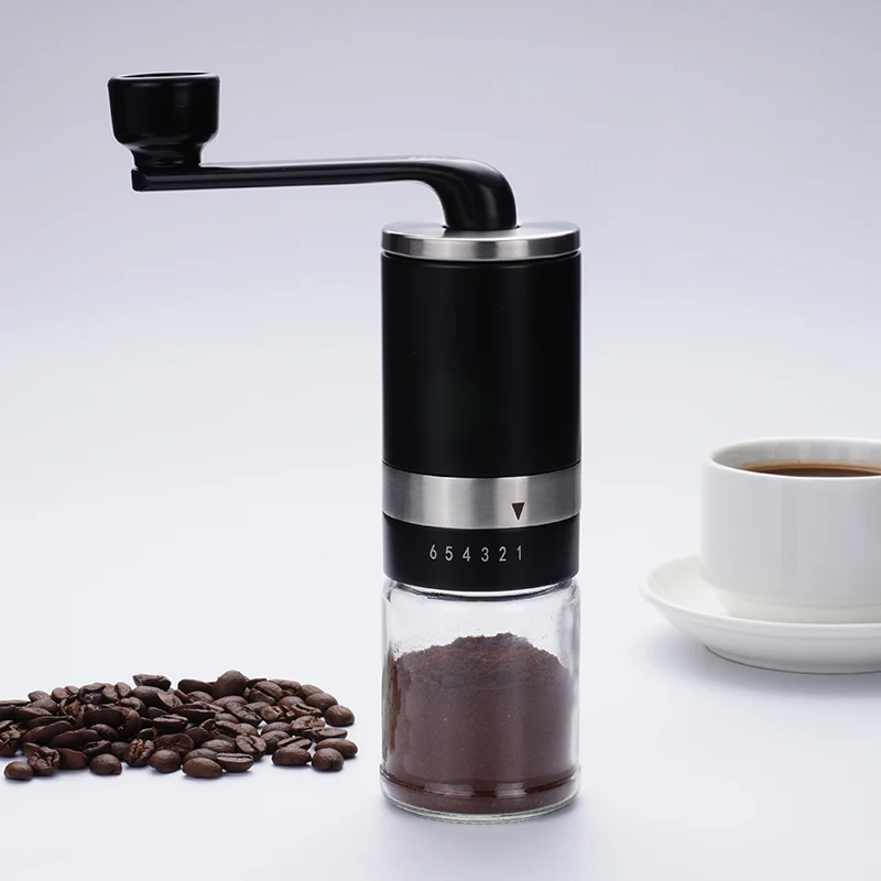 

Manual Adjustment Coffee Bean Mill Stainless Steel Ceramic Burs Plastic Hand Crank Portable Espresso Coffee Grinder