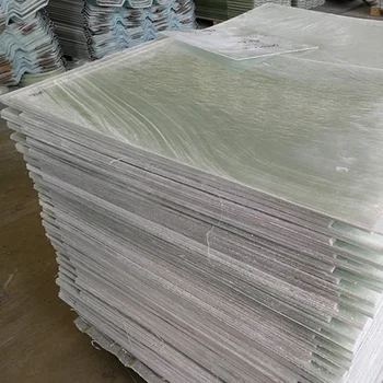 lamina plana de fibra de vidrio