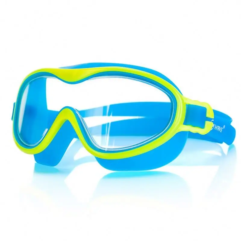 

RTS Kids Swimming Googles with Anti-fog Waterproof liquid 95% UV Protection Swimming Glasses Bath Glasses, Yellow,pink