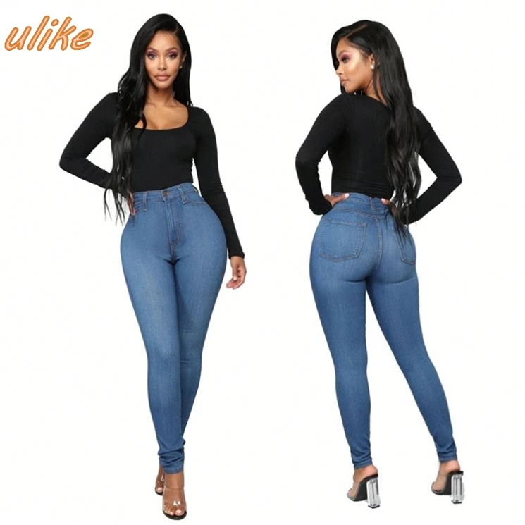 

high waist High elastic Pants pencil leggings streetwear Pant Jeans Womens Clothing
