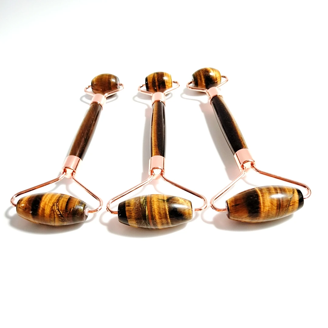 

1-3 Pack Tiger eye Jade Roller Face Body eyes Kit Gua Sha Massager Tool Anti Aging Wrinkle