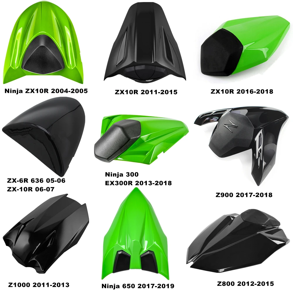7 Different Style ABS Rear Seat Cover Cowl For Kawasaki Ninja ZX6R 2000-2002