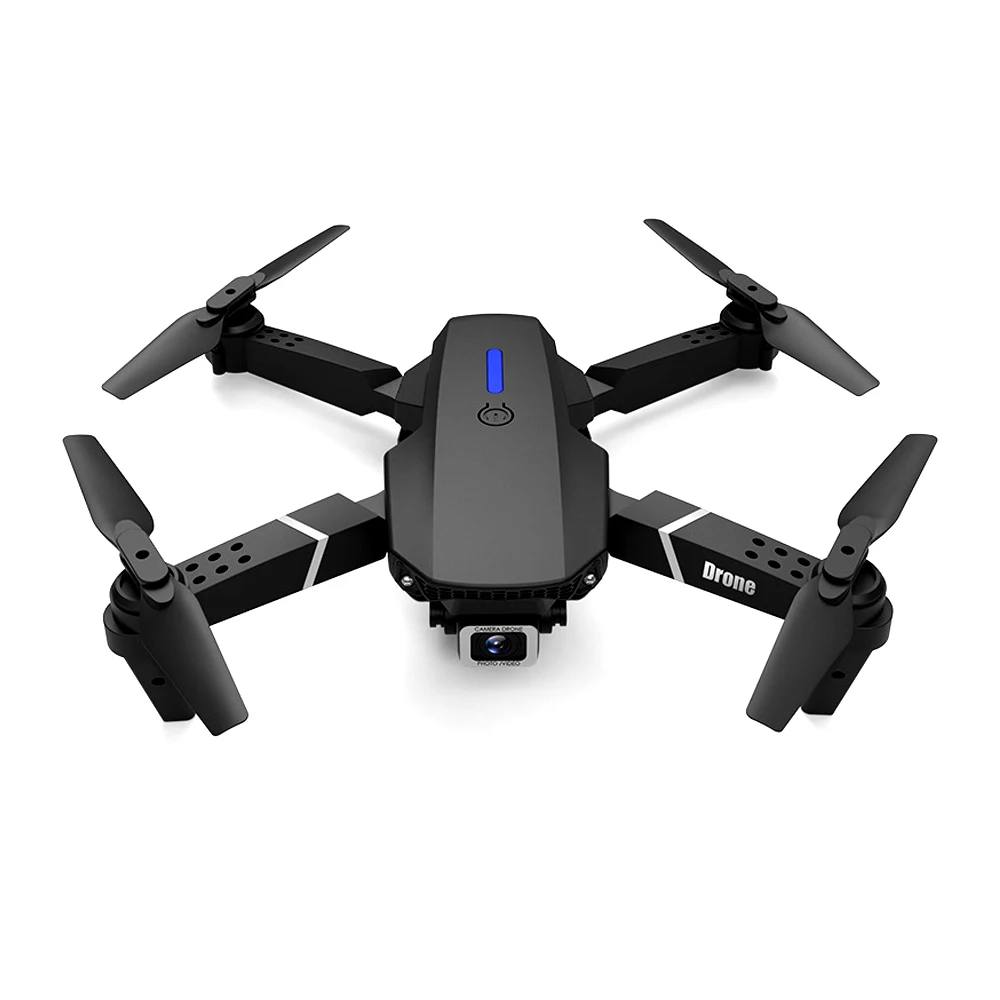 

RC Quadcopter Profissional Obstacle Avoidance Drone Dual Camera 1080P 4K Fixed Height Mini Dron Helicopter Toy E525 PRO Drone, Black/white