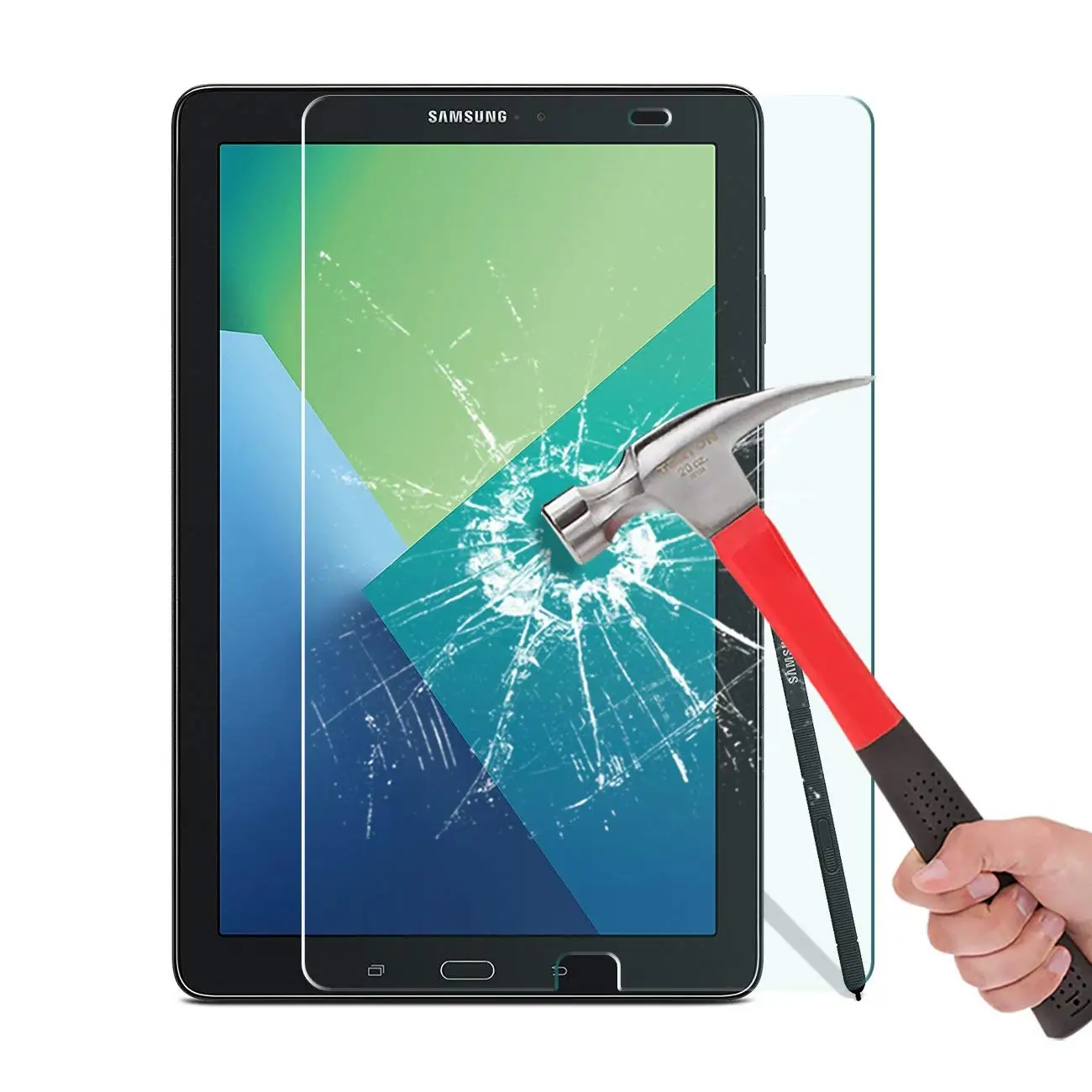 

Tempered Glass Screen Protector Film for Samsung Galaxy Tab 4 3 2 8.0 T330 10.1 T530 7.0 T230 P5200 T310 T210 P5100 Lite T110, Transparency 99% color