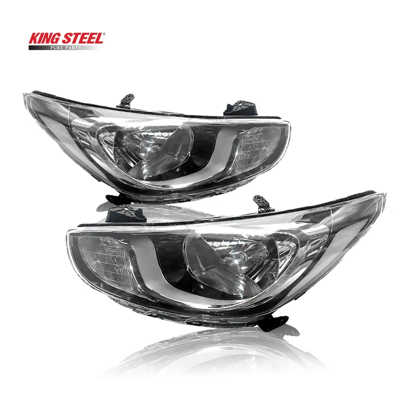 Kingsteel Car Head Lamp LED light For HYUNDAI ACCENT 2012- OEM:92101-1R030 92102-1R030