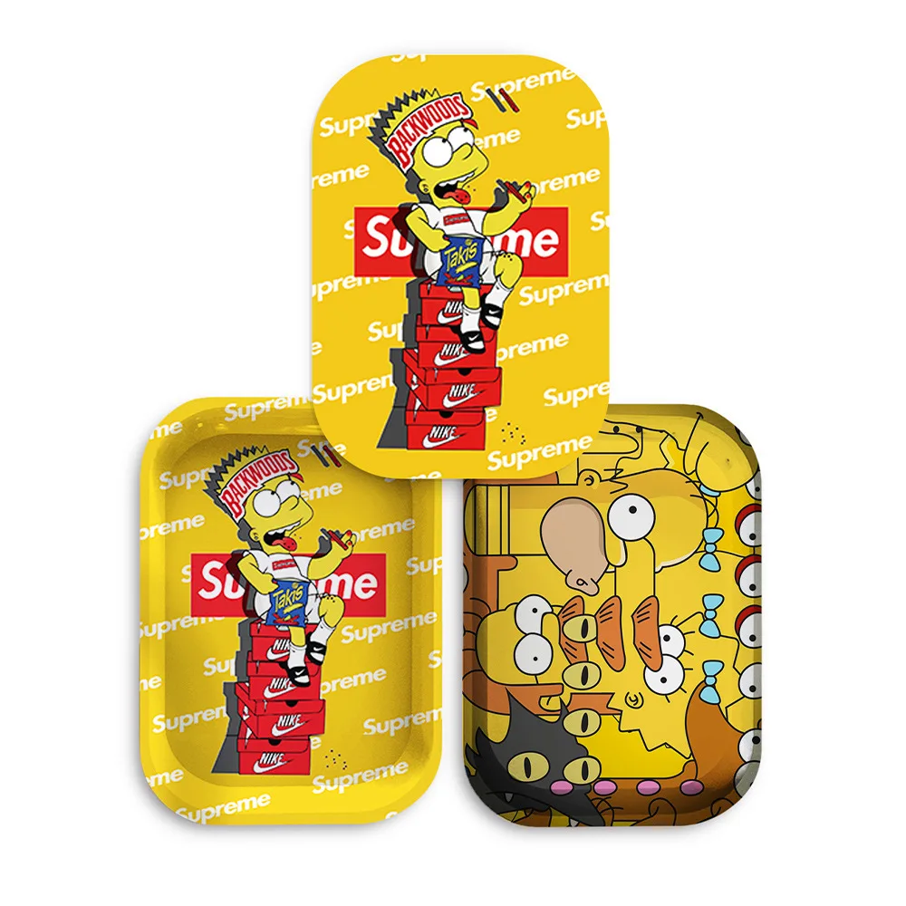 

50% off rolling tray with lids 28.8*18.8 cm smoking tray with cover and rolling trays, Mixed