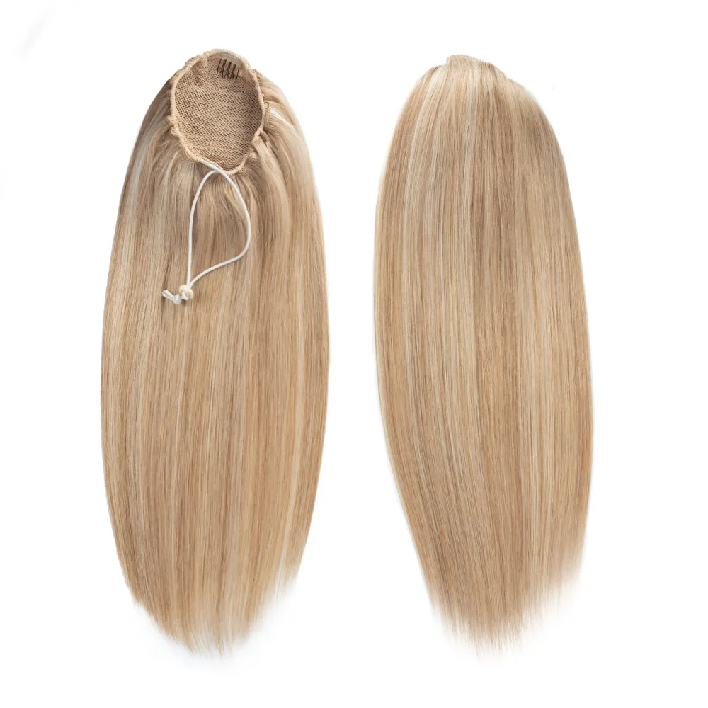 Highlight Color Ponytail Brazilian Hair Ponytail in Highlight Color Human Hair Ponytail