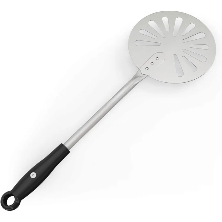 

Hot Sell Stainless Steel Pizza Shovel Round Pizza Peel Detachable With Steel Handle