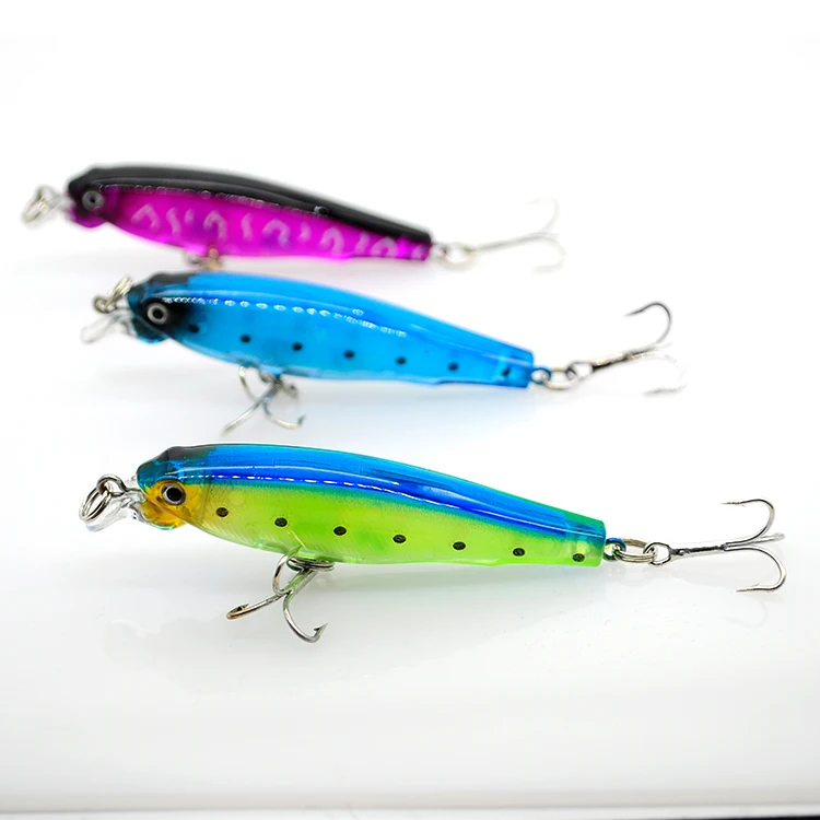 

8cm/8g Minnow fishing lure Minnow Lure 3d fish eyes plastic lure