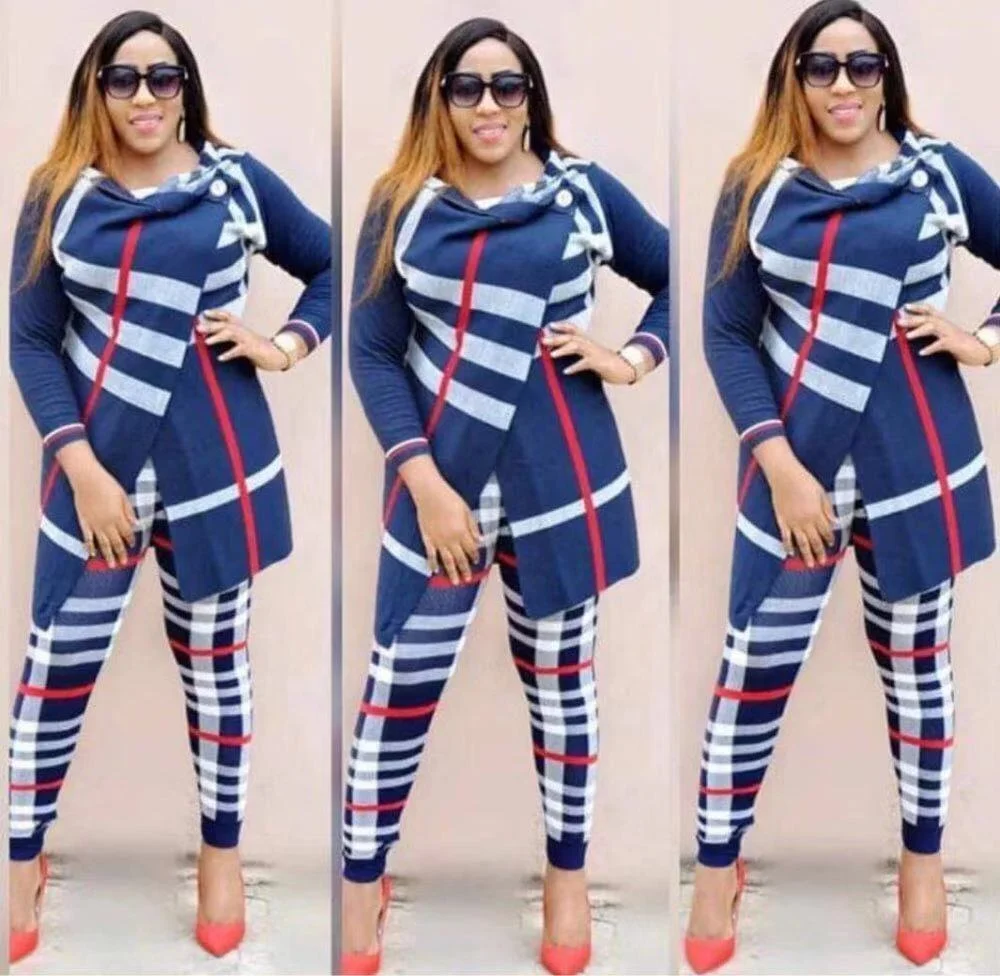 

African traditional clothes lady turkish designer casual pants suit women pants suit