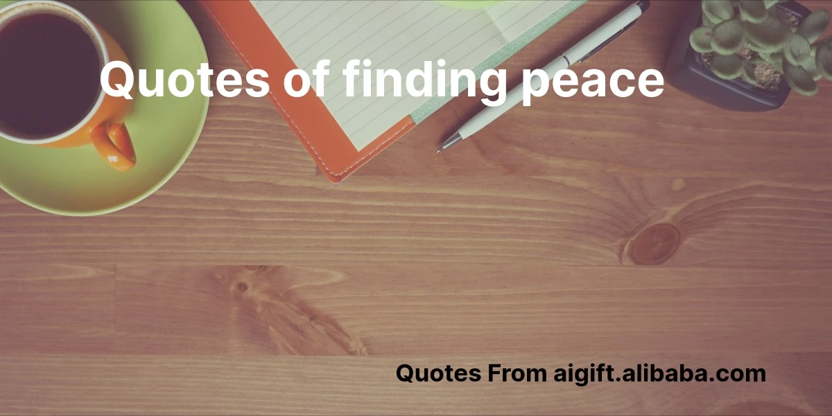 quotes of finding peace