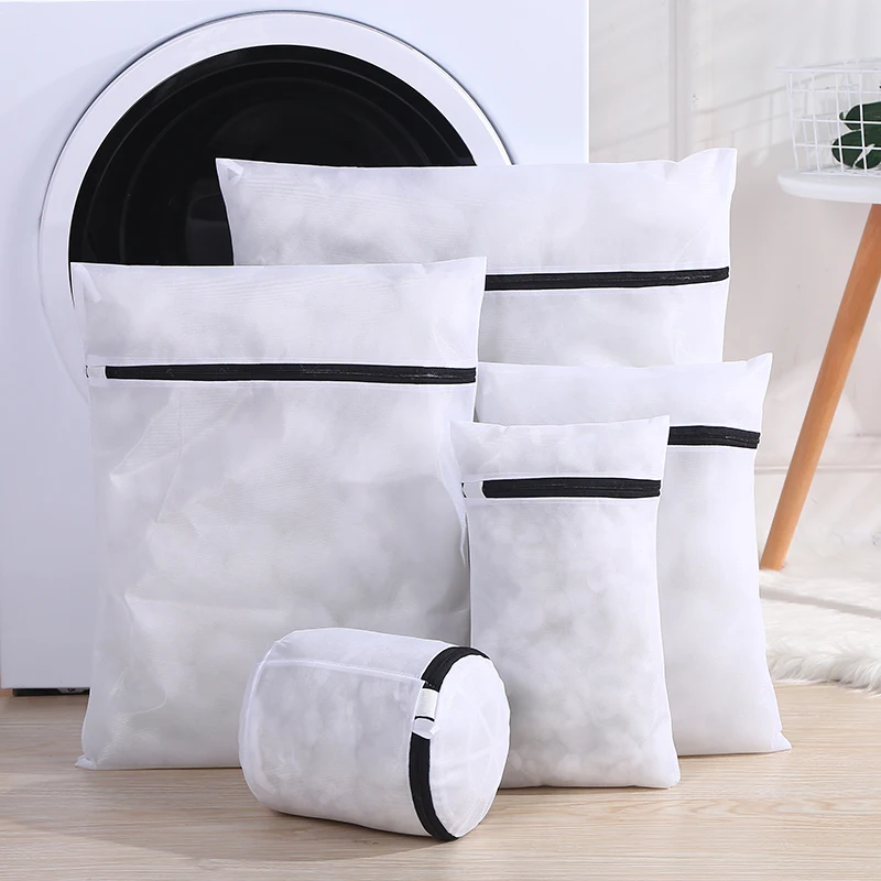 

Delicate Lingerie Wash Bag Home Big Lingerie Cloth Breathable Polyester Mesh Printed Laundry Bag Set, Customized color