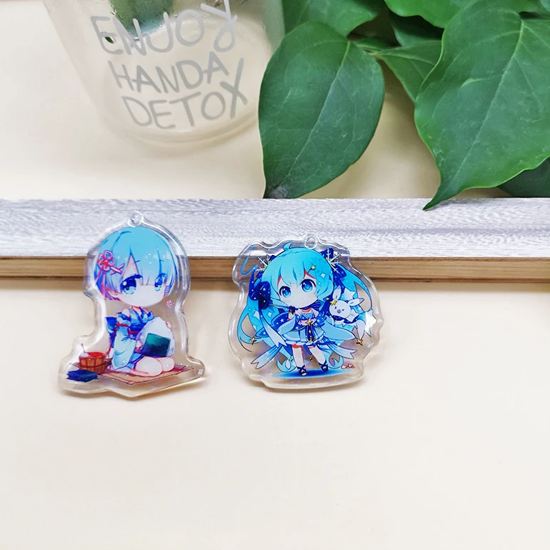 custom printed acrylic charms,printed acrylic anime keychain cartoon  keychain