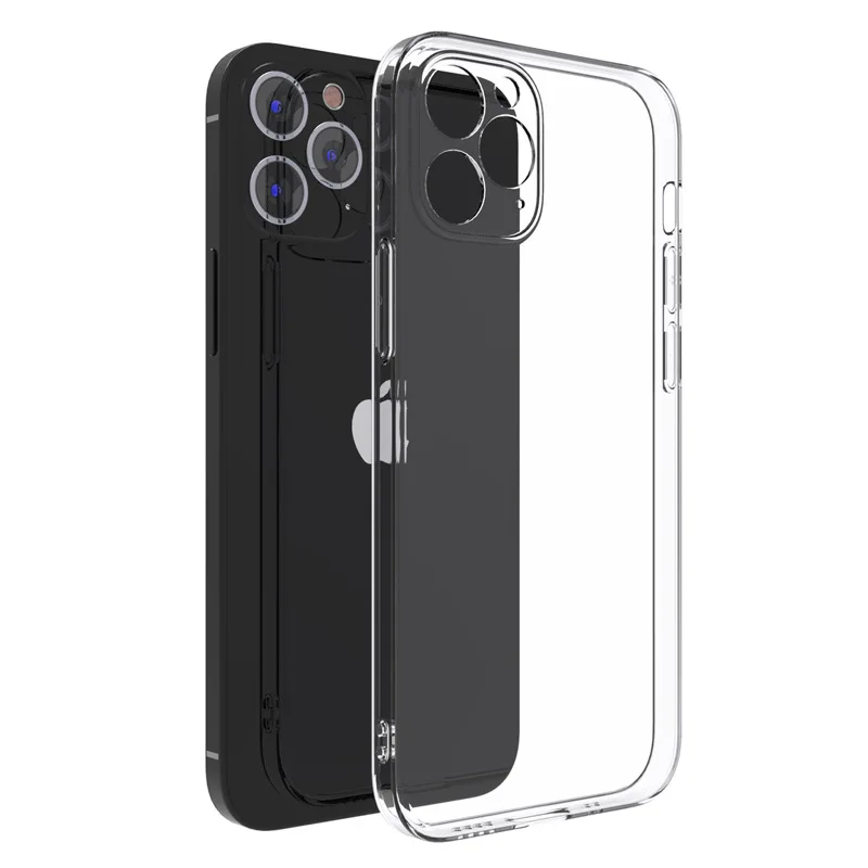 

for iPhone 13 Case,Ultra Slim Transparent Clear TPU Gel Lens Camera Protection Cover Phone Case for iPhone 12 mini 11 Pro Max