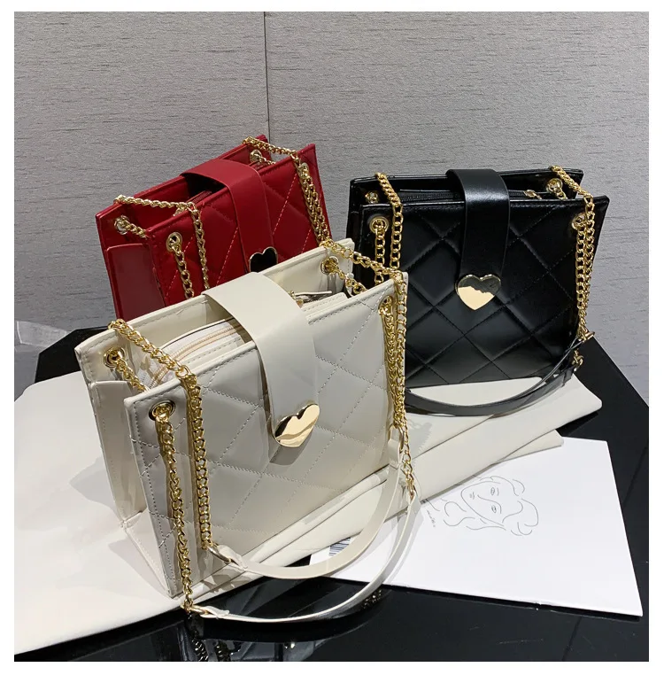 

Fashionable single shoulder bag Handbags leather Handbags 3 straps Bags 2022 handbag Small bag across the body foreign female, Multi-color optional