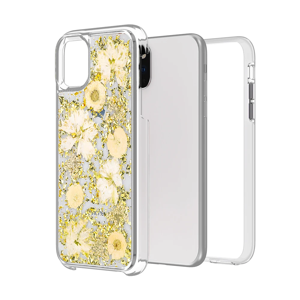 High Quality Full Protective Real Flower Phone Case For iphone 6 6s 7 8 Plus X Xs 11 Pro Max Custom Women Case