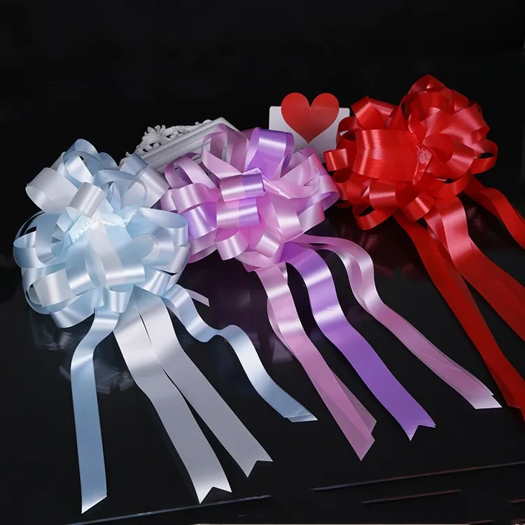 

Wholesale Large Pull String Bow Ribbon Gift Wrapping Christmas Party Wedding Car DIY Decoration