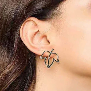 

925 silver needle temperament personality Korean style earrings trend earrings
