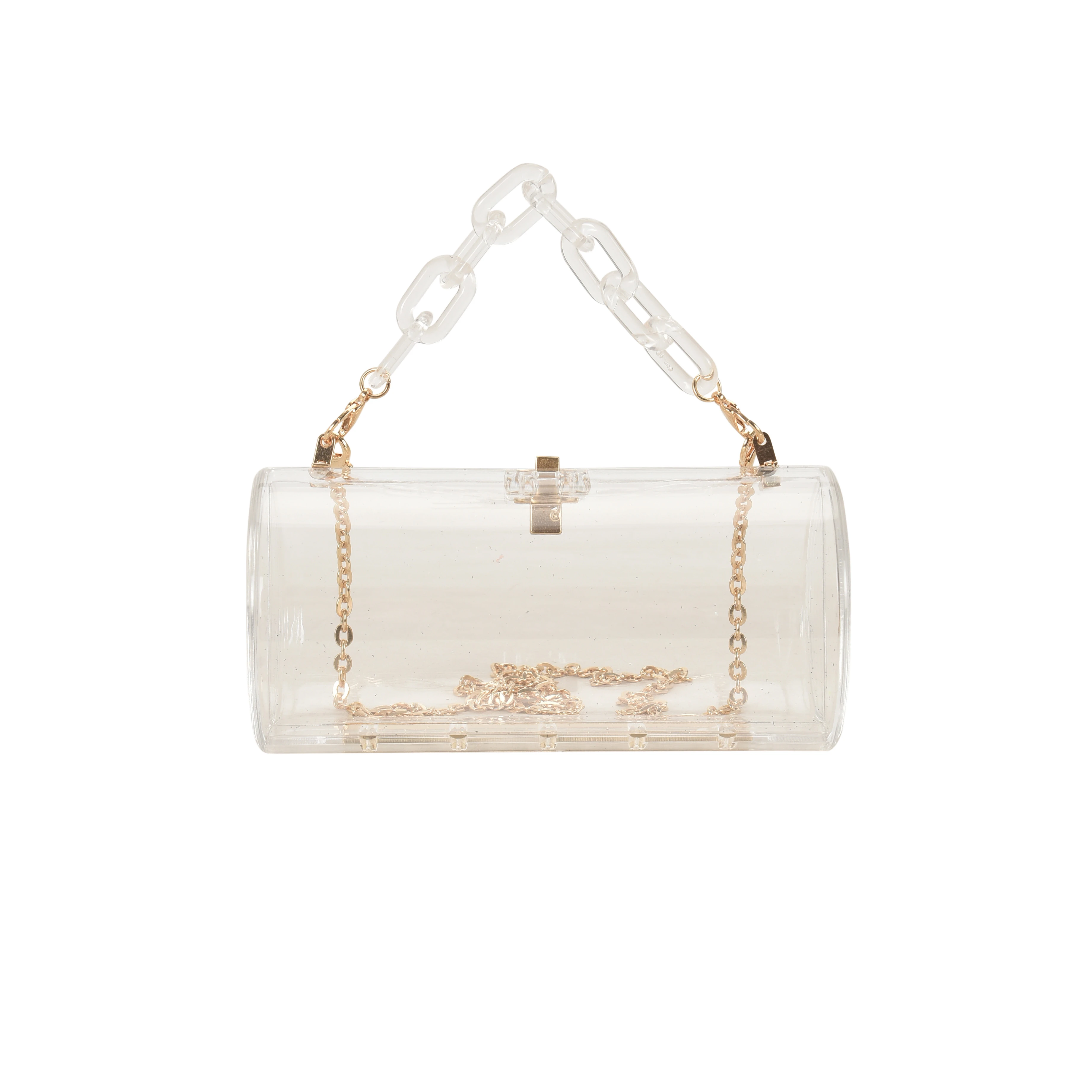 

Hot Sale Clear Colorful Tote Plastic Crossbody Chain Shoulder Bag Ladies Evening Luxury Transparent Clutch Acrylic Woman Handbag, 6colors